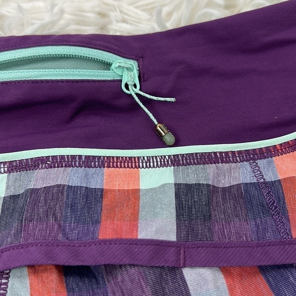 Lululemon Speed Short Yama Check Berry Yum Yum - Picture 4 of 6